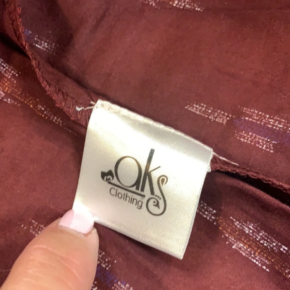 Oks cotton button down long sleeve size XL - Picture 9 of 9